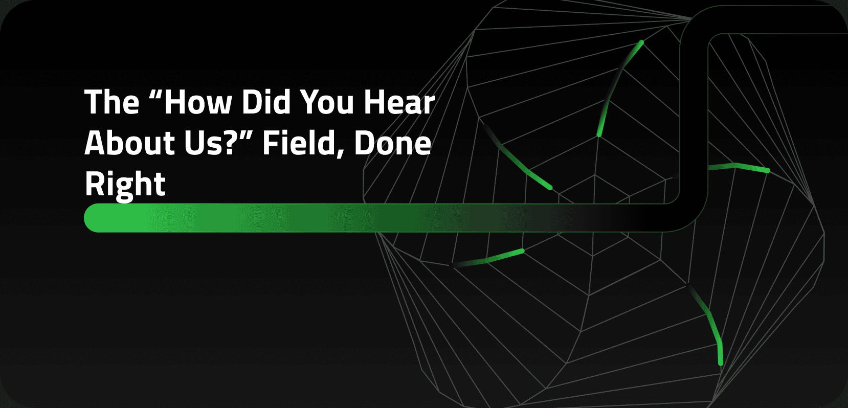 The How Did You Hear About Us Field, Done Right - green accent bar and wireframe mesh header
